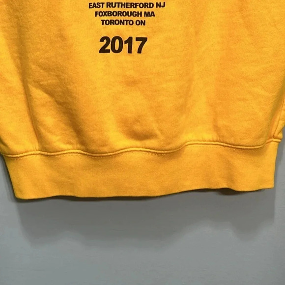 2017 Justin Bieber Official Merch Concert/Tour Stadium Tour Yellow Hoodie XS - Picture 12 of 16